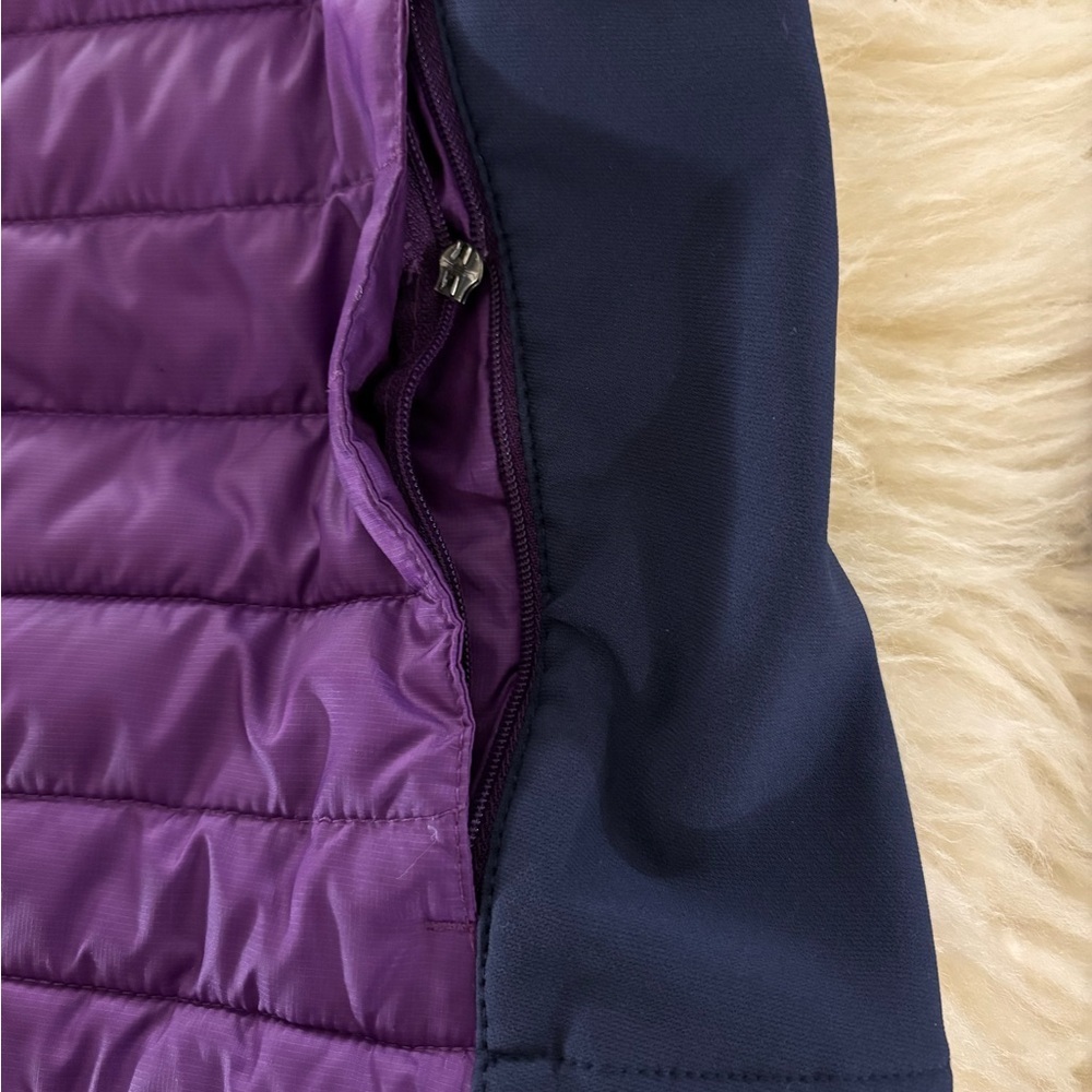 Columbia Purple Powder Pillow Hybrid Insulated Water Resistant Mobility Jacket - Picture 6 of 8